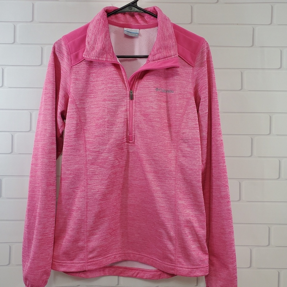 Columbia Hot Pink Quarter Zip Size Small